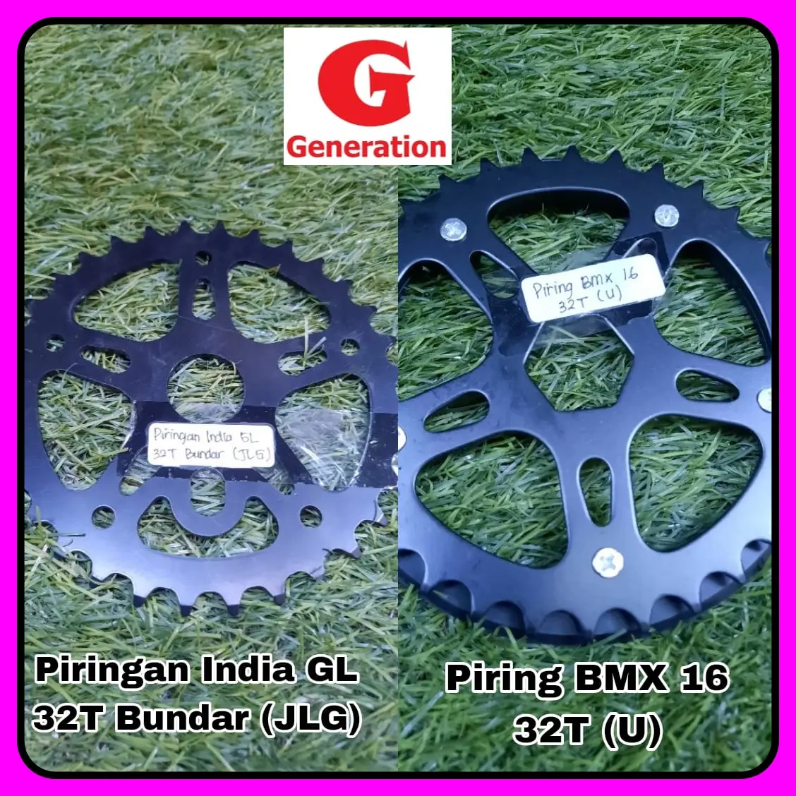 Piringan Gir Gear Crank Depan Sepeda Anak 32T, 36T, 40T, 44T Gir Langsung BMX Hitam