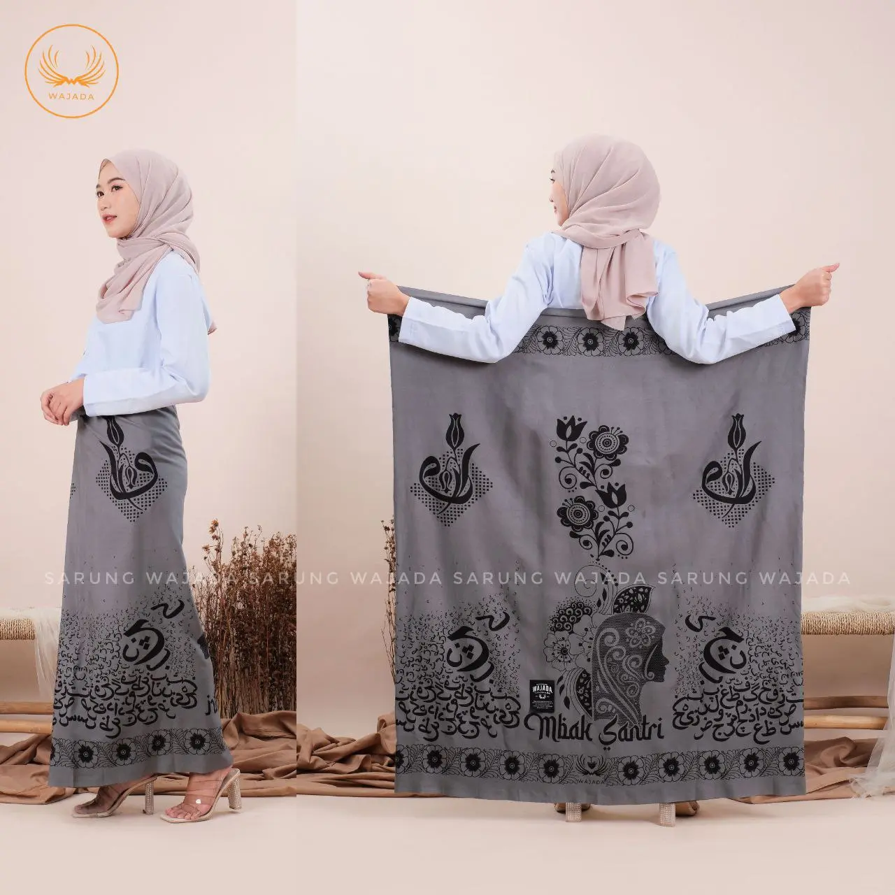 SARUNG GOYOR WANITA MOTIF MBAK SANTRI SARUNG SANTRI DEWASA