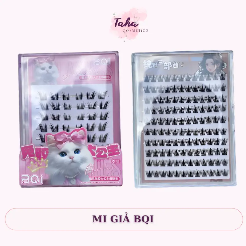[BQI] Bộ mi giả BQI có sẵn keo, mi tự nhiên, dễ sử dụng hộp lớn