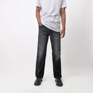 Rockmaker Celana Denim Regular Loose Savior Black Jeans Nyaman Pria Panjang