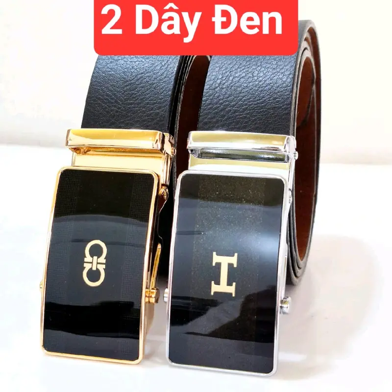 Com bo 2 thắt lưng cao cấp khóa tự động hợp kim , không rỉ 7