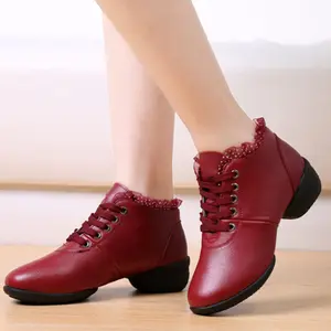 Sepatu Dansa Latin/ Line Dance Semi Boots Renda sepatu bot wanita sepatu line dance wanita uk 36~41