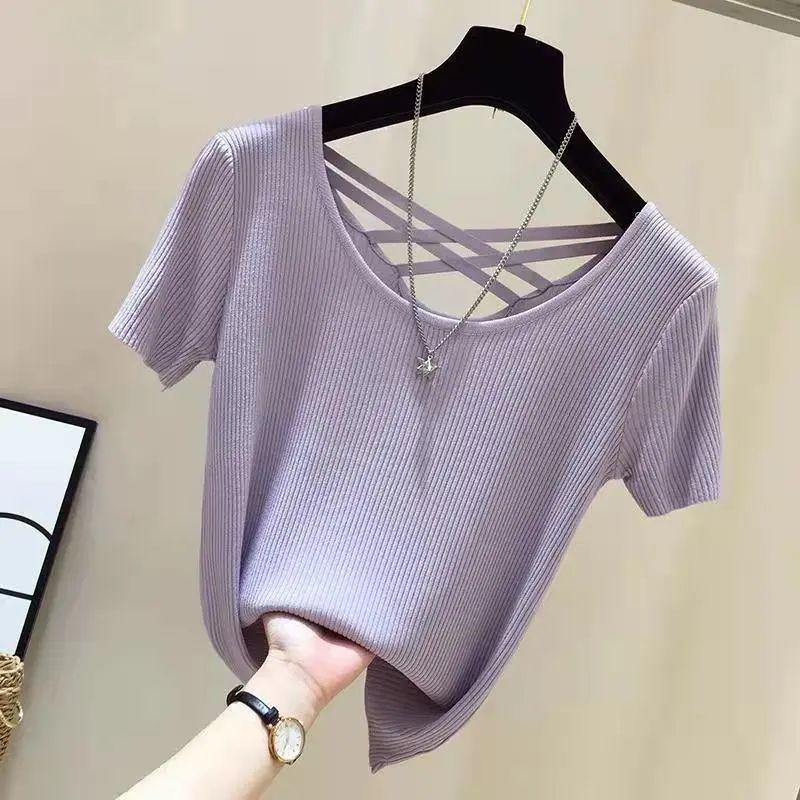 Product Introduction of Áo Lót Nữ ngắn Tay Hở Lưng, Ngoại Cỡ, Hàng Mới Về Mùa Hè, Áo khoét Sợi Lụa Lạnh Áo Lót Ins, Hợp Xu hướng, Bán Chạy, Năm 2025 10