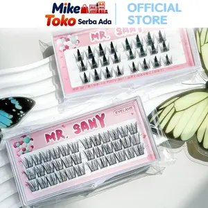 Mr. Sany Mike Toko Serba Ada Bulu Mata Palsu H1099 Eyelash Extension Natural 3 Baris Riasan Mata Look Douyin Bahan PBT Serat Sintetis Cocok untuk Harian & Acara Formal