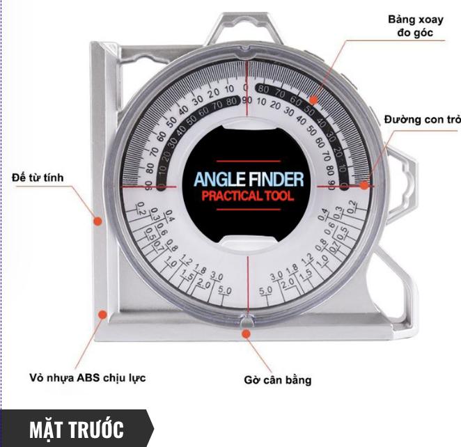 Product Introduction of Thước đo độ dốc nam châm - Thước đo góc nam châm thế hệ mới 16