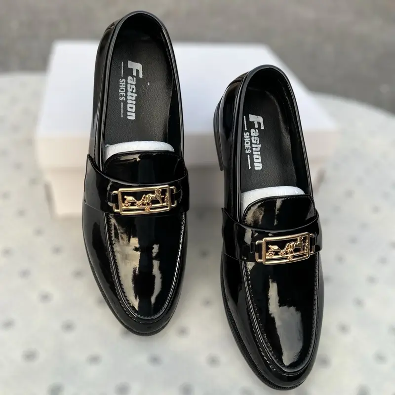 Giày da bóng sang xịn mịn số lượng có hạn giày Nam Shoes Jean Loafer 8