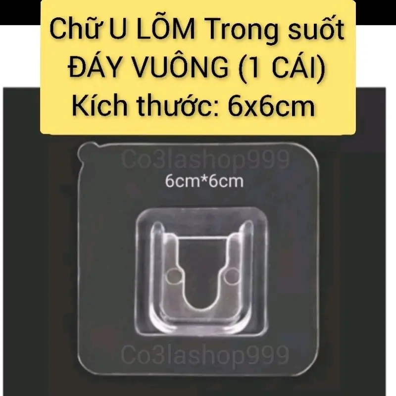 Miếng dán dự phòng thay thế hình chữ u ,dùng cho kệ dán tường (1 Cái) 4