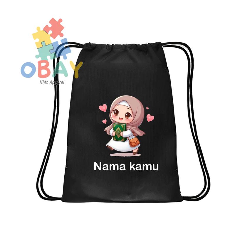 Tas Serut Anak Islami Ayo Ngaji Lucu untuk Sekolah, Ngaji, Souvenir, & Hadiah Anak 2