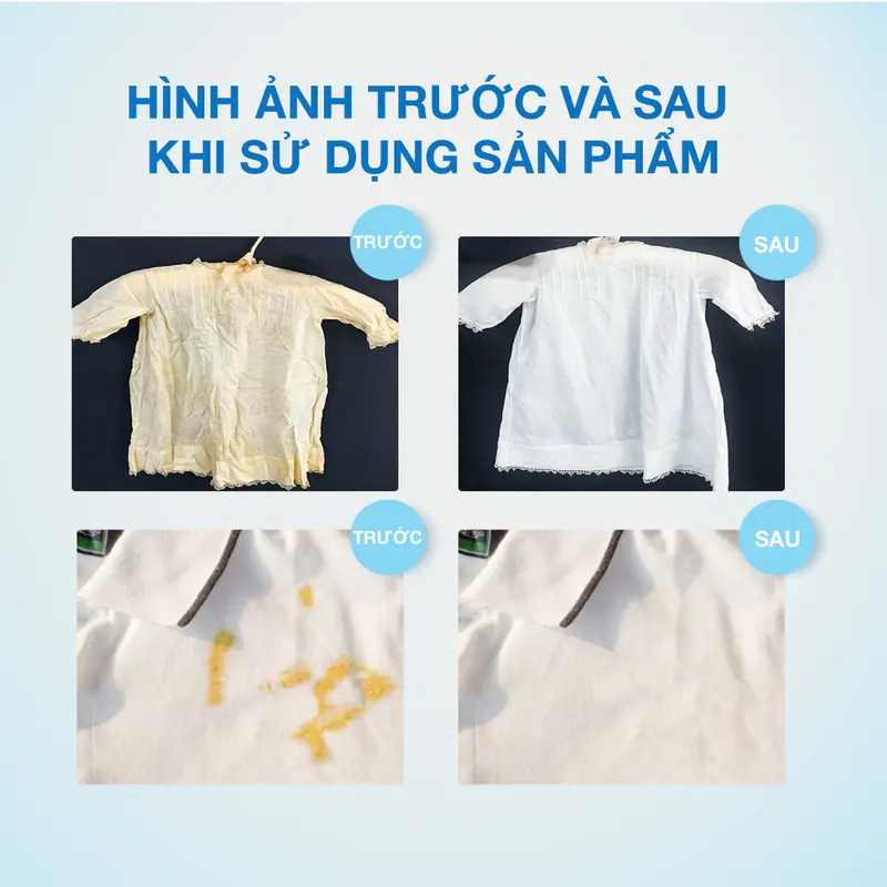 Bột tẩy vết bẩn đa năng Oxi Clean Z- Tẩy vết bẩn, nấm mốc, ố vàng, khử khuẩn an toàn Làm Sạch 4