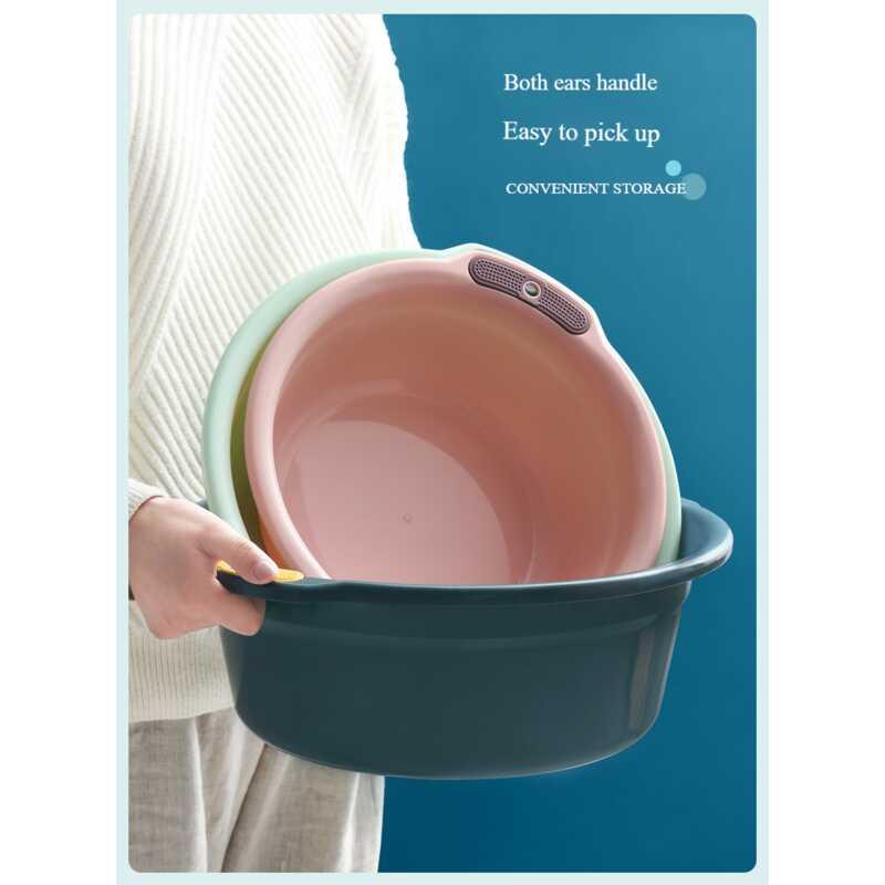 Product Introduction of Plastic thickened baby household large laundry basin student dormitory washbasin foot basin 3