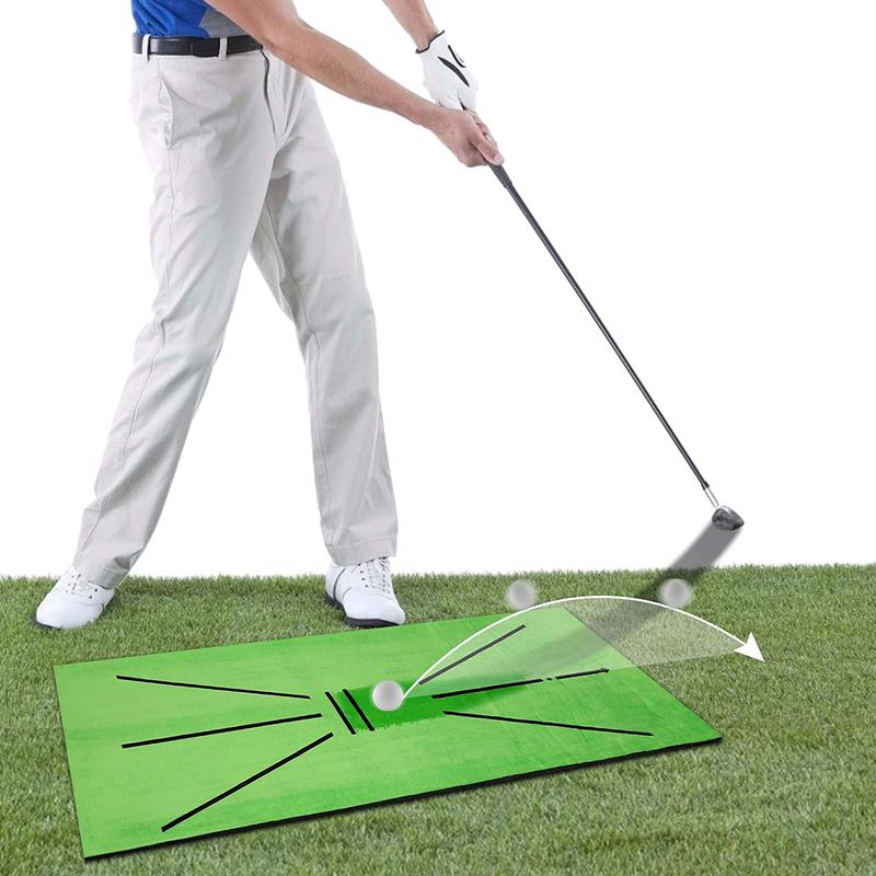 Golf Training Mat Swing Track Practice Marking Pad Detection Batting Ball Trace Directional Mat 30X60CM Golf Swing Practice Mats 5