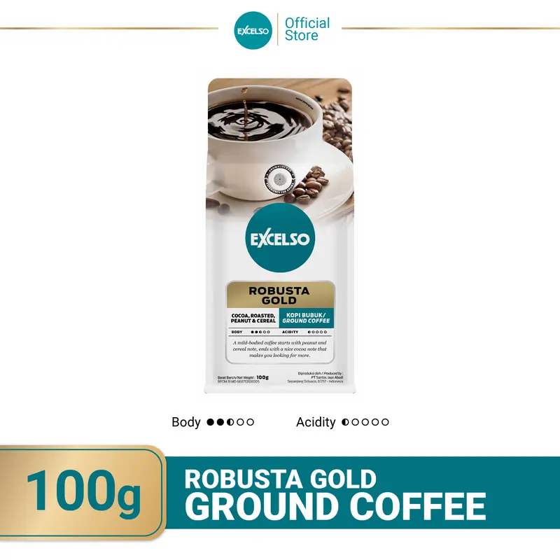 Excelso Kopi Robusta Gold Bubuk 100g 0