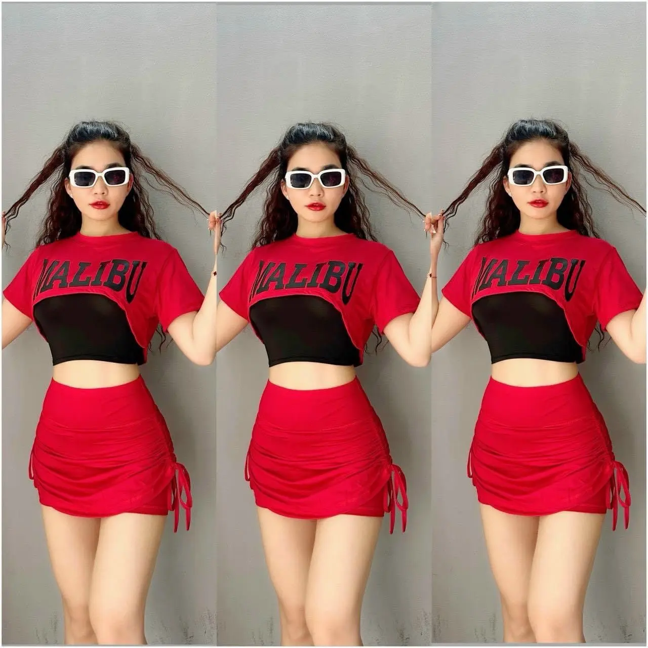 Bộ tập thể thao nữ, bộ tập nữ 3 chi tiết , chân váy rút tập, yoga ,erobic,gym, Sport Tập Thể Dục   Tập Gym Chạy Bộ