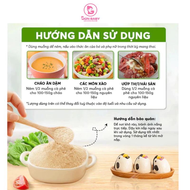 Product Introduction of Bột nêm gia vị ăn dặm ECOFOOD hạt nêm giúp bé ăn ngon miệng cho bé từ 6 tháng 50g 32