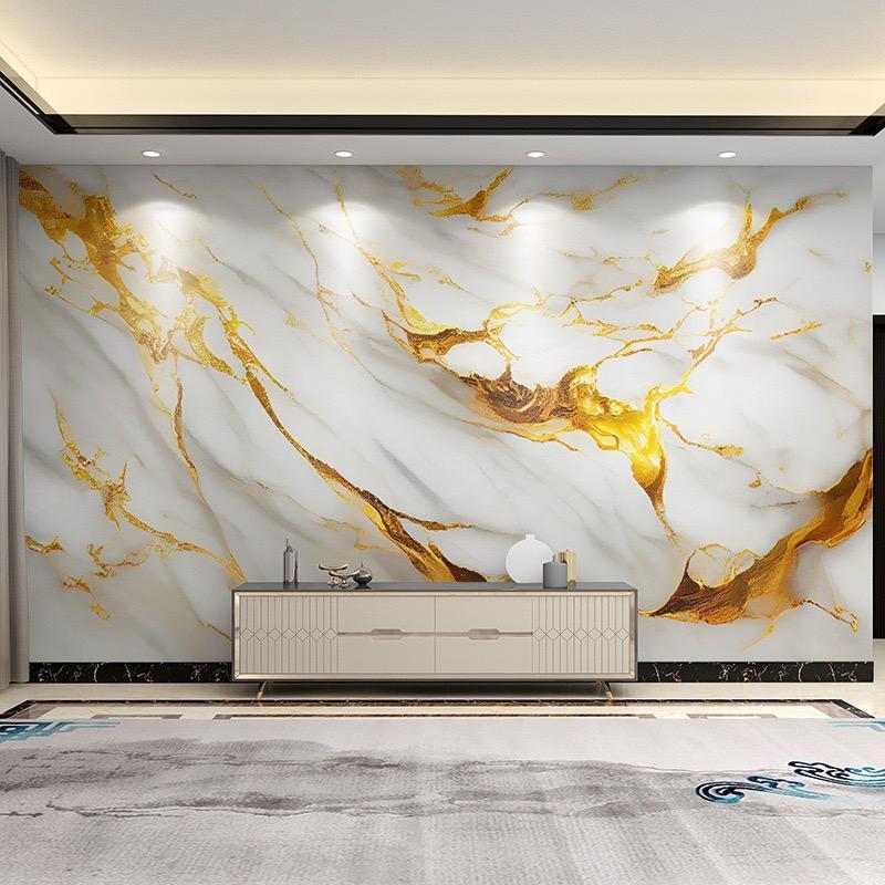 Self-adhesive Marble Pattern Wallpaper, Removable Waterproof Wall Sticker, Peel & Stick Wall Stickers for Rooms, Kitchens & Furniture 2