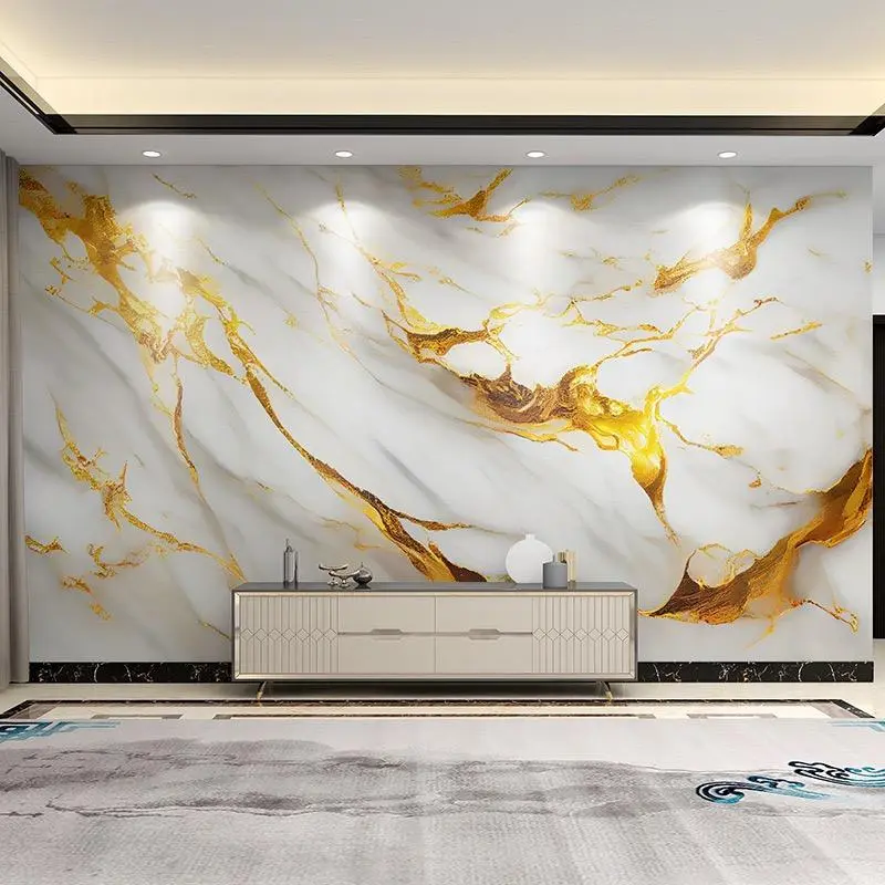 Self-adhesive Marble Pattern Wallpaper, Removable Waterproof Wall Sticker, Peel & Stick Wall Stickers for Rooms, Kitchens & Furniture 2