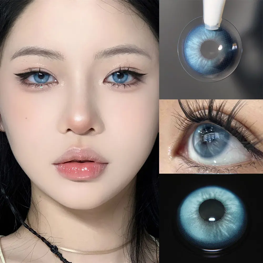 JeweLens - kính áp tròng màu tự nhiên, Iceblue, Iris, Xanh da trời