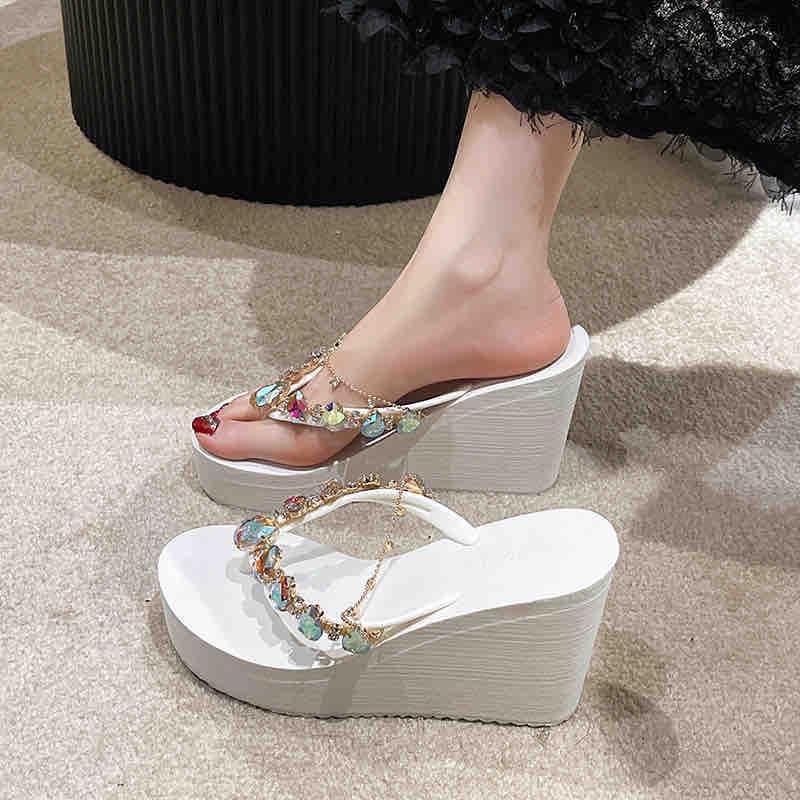 Giày dép xỏ ngón nữ QC cao cấp thời trang mẫu mới 10 phân - GiàY, Women, Có Quai, Shoes 6