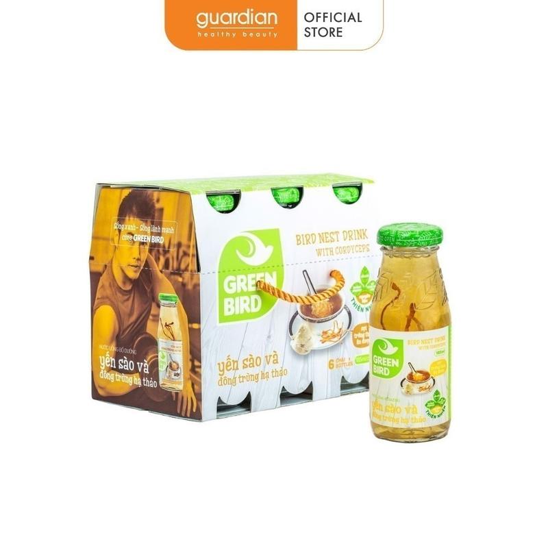 Nước Uống Bổ Dưỡng Yến Sào Và Đông Trùng Hạ Thảo 185Ml X 6 Chai