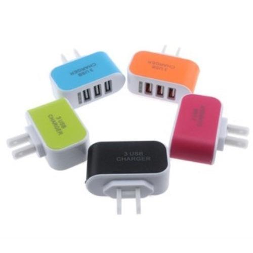 Củ Sạc 3 Cổng Usb Sạc Điện Thoại Có Nhiều Màu - Xả Kho Phone