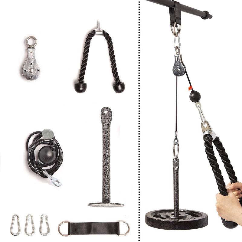 Bộ Dây Cáp Ròng Rọc Tập Gym Đa Năng Tiện Lợi - Phụ Kiện Kéo Tập Thể Dục Tại Nhà