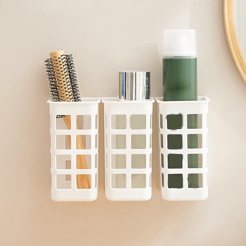 Product Introduction of Hair Tool Organizer Wall Mounted Brushes Holder Use Punch Free  Multifunctional Organizer Rack Morden Bathroom Shelves 21