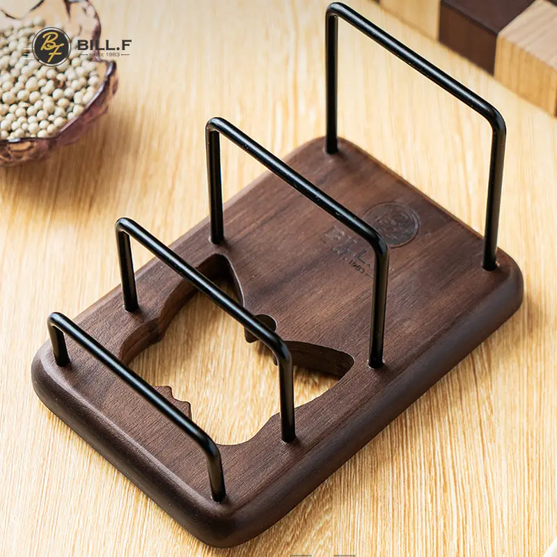Solid wood pot cover rack, kitchen cutting board placement rack, countertop storage rack, drainage rack, household cutting board storage rack