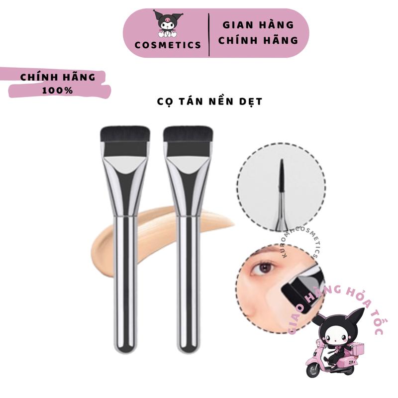  Cọ Tán Trang Điểm Đánh Phấn Tán Nền Màu Bạc Foundation Brush Hình Vuông Chuyên Dụng Che Khuyết Điểm Tán Kem Nền Mỹ Phẩm Cosmetic Nữ 