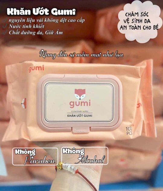 Product Introduction of Thùng 10 Gói Khăn ướt Gumi 80 tờ Không Mùi, không cồn, không paraben mềm mịn An Toàn 13