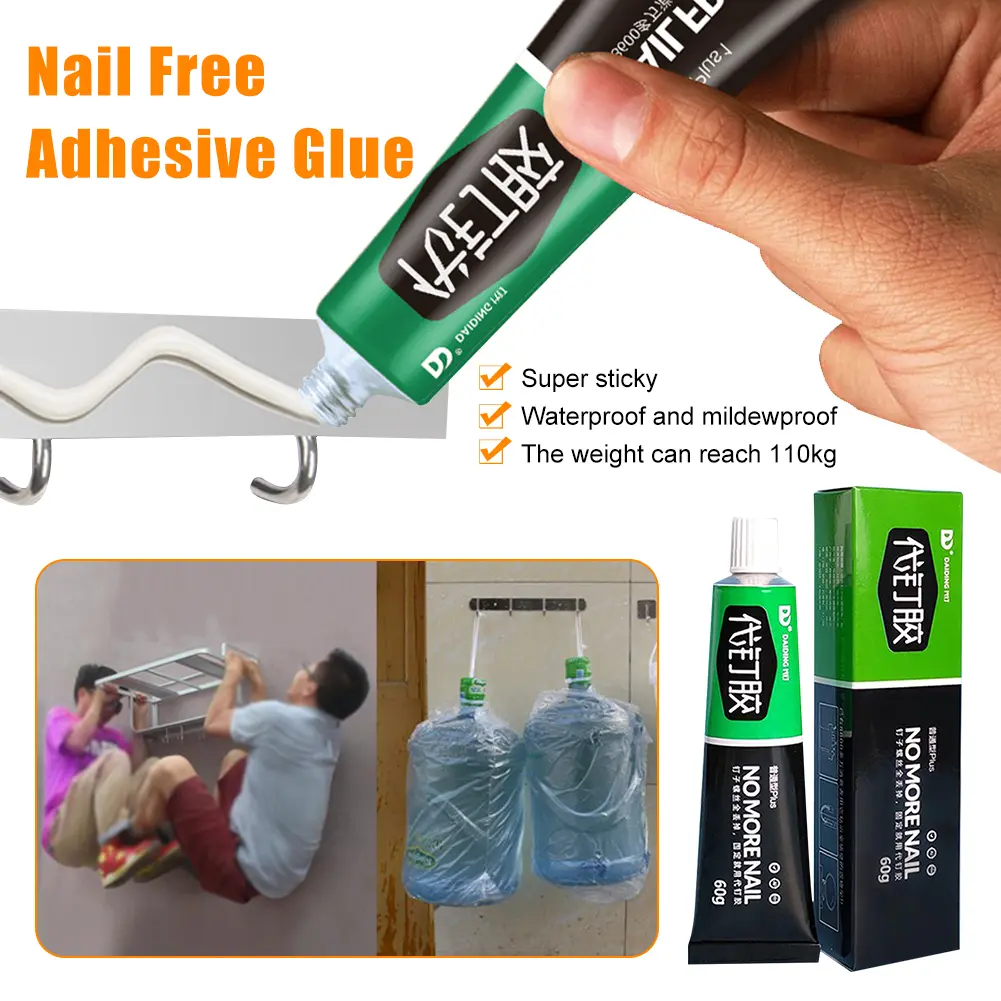 Keo Dán Đa Năng Keo Dính Mạnh, Không Thấm Nước, Nhanh Khô, Keo Dán Kín Không Cần Đinh, Thích Hợp Cho Tường, Gạch Lát Gốm, Thủy Tinh, Nhựa