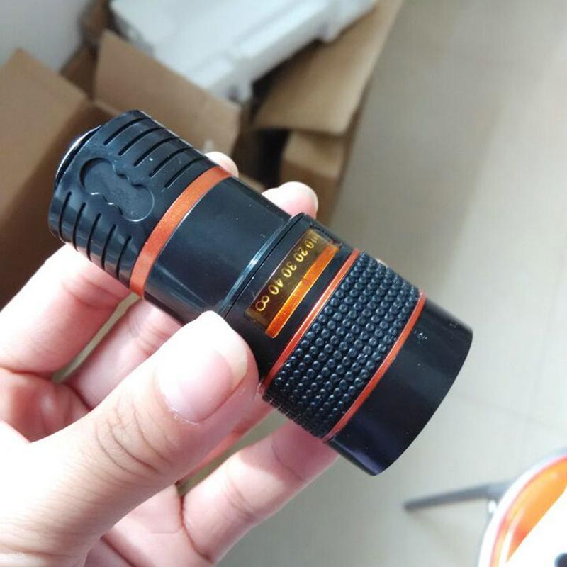 Ống ngắm/ống kính camera ống loại phổ dụng, zoom quang học 8x, gắn bằng kẹp, dùng cho điện thoại di động, tương thích với IPhone6, samsung, HTC, huawei và XiaoMi