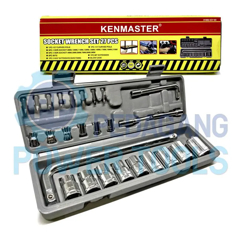 KENMASTER KUNCI SOK SET 27 PCS - SHOCK MOTOR 5