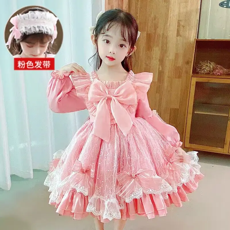 Váy Lolita, Cho Bé Gái, Phong Cách Mùa Xuân Và Mùa Hè, Ren Hình Trái Tim, Phong Cách Phương Tây, Pettiskirt, Váy Barbie, Phong Cách Công Chúa, Váy Công Chúa Lolita Nhỏ