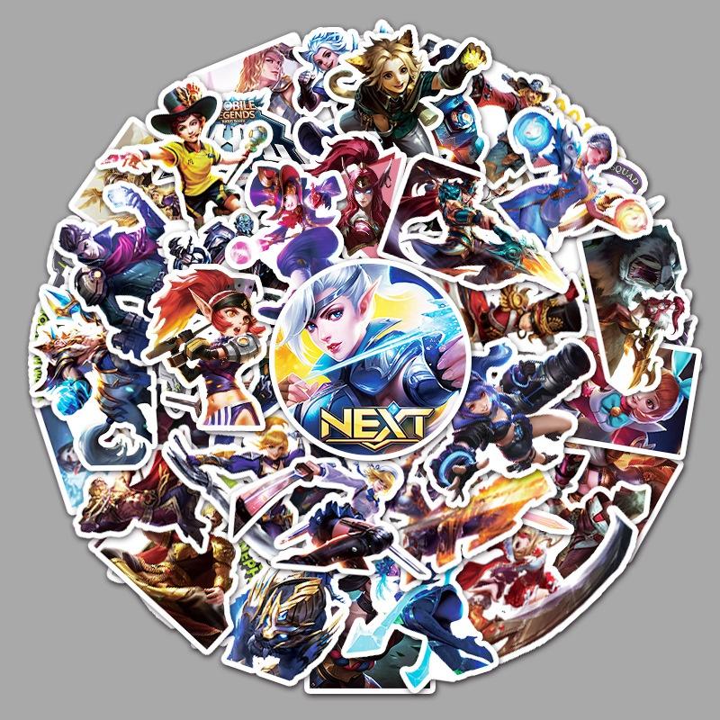 50-piece waterproof Mobile Legends: Bang bang sticker set-creative ...