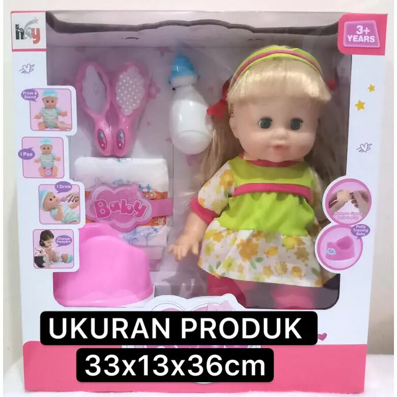 MAINAN ANAK BONEKA LUCU BISA NGOMONG, BISA MINUM DAN PIPIS 1