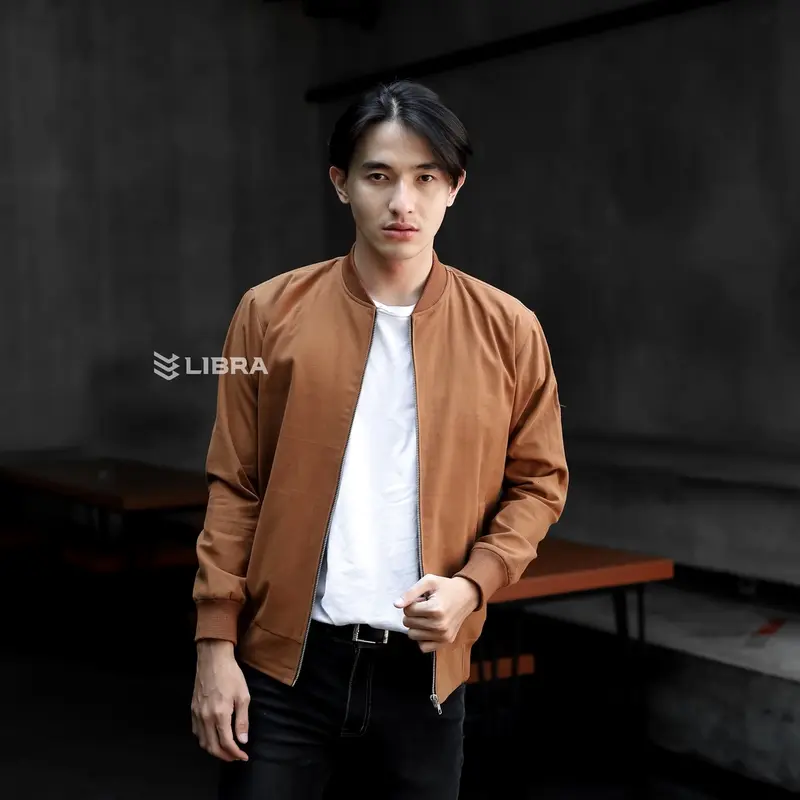 Jaket Bomber Pria Jaket Bomber Canvas Pria jacket Man Parka Best seller Bandung Hitam Kancing Distro Nyaman 1