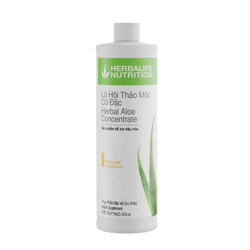 Lô Hội Thảo Mộc Cô Đặc Herbaline Aloe Hương Vị Xoài 473ml Thực Phẩm Bảo Vệ Sức Khoẻ