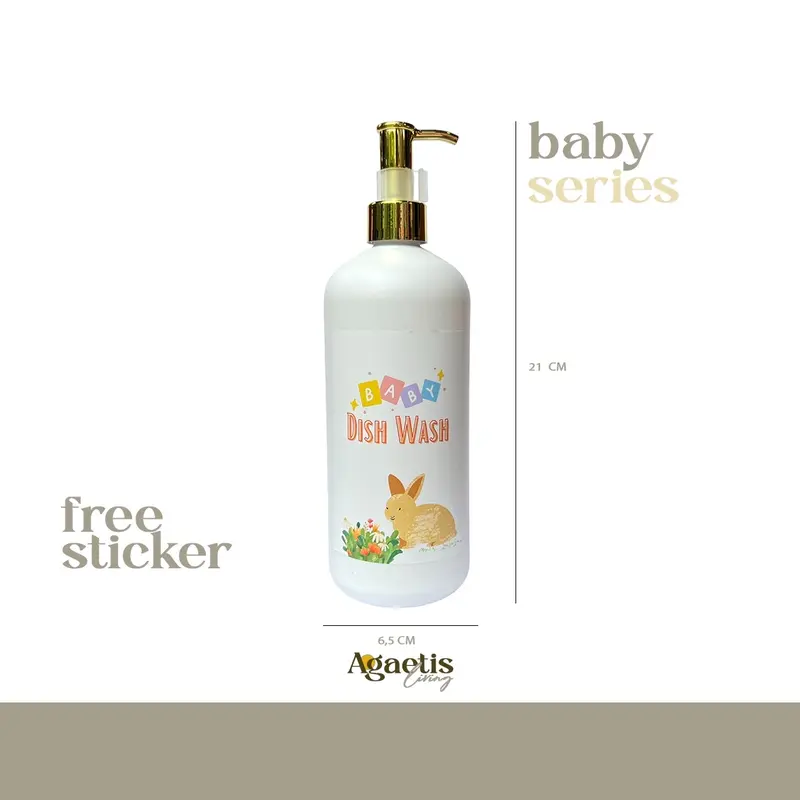 BOTOL WADAH REFILL SABUN CAIR BAYI PUMP BABY WASH LUXURY 2