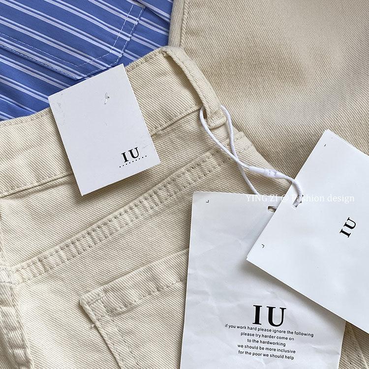 Product Introduction of Quần Jean Harem, Màu Trắng Kem, Dành Cho Nữ, Dáng Suông Rộng Vừa Vặn, Cạp Cao, Bó Sát, Màu Mơ, Phong Cách Daddy, Quần Ống Côn, Hàng Mới Về Mùa Thu 2024， Women， Pants 15