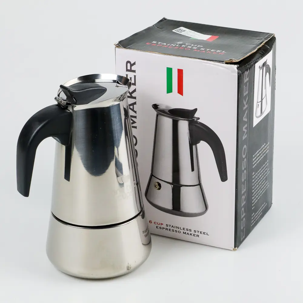 Moka Pot Teko  Espresso Coffee Maker Stovetop Filter  One Two Cups