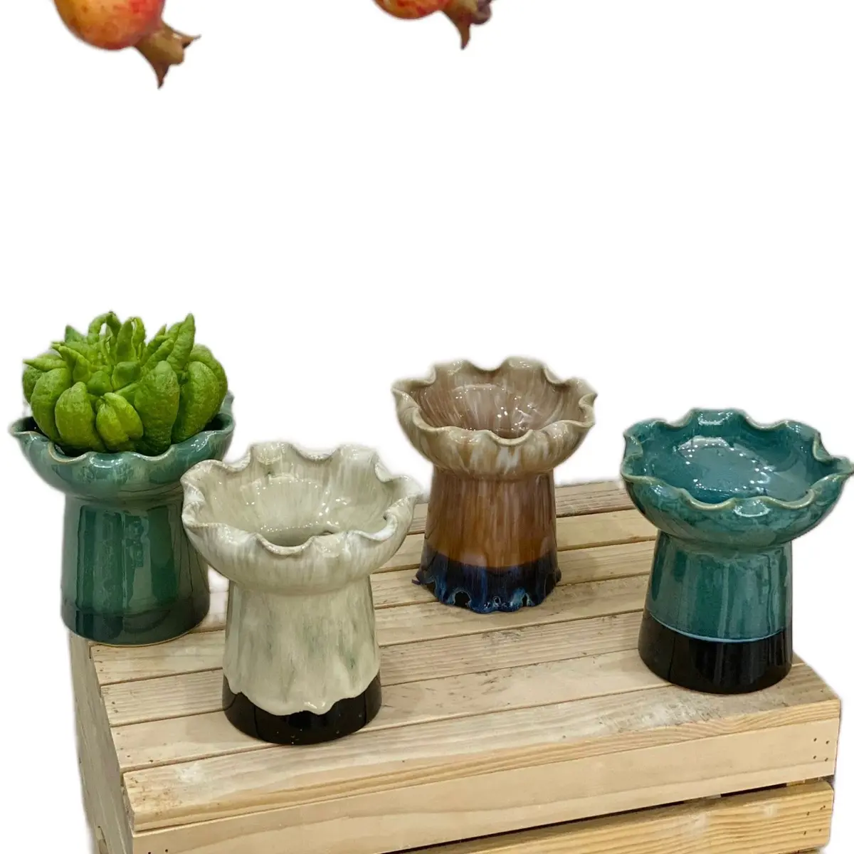 Ly đựng phật thủ gốm Bát Tràng