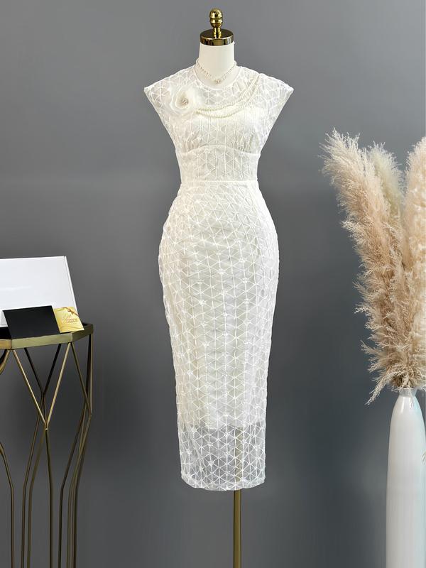 [MIỄN SHIP] MDU4330 Váy Ren Cao Cấp - Thiết Kế Kiêu Sa Trên Từng Đường Nét Dành Cho Nữ Women Dress Màu Trắng 8