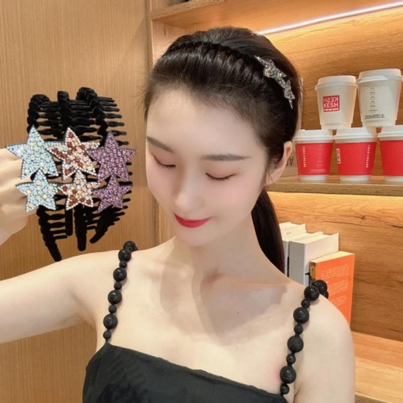 Caliloops Bando Sisir Sirkam Rambut Gerigi Star Bintang Korea Oliph 1