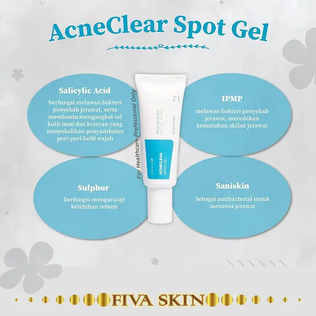 DERMA XP ACNE CLEAR SPOT GEL, OBAT JERAWAT 10g