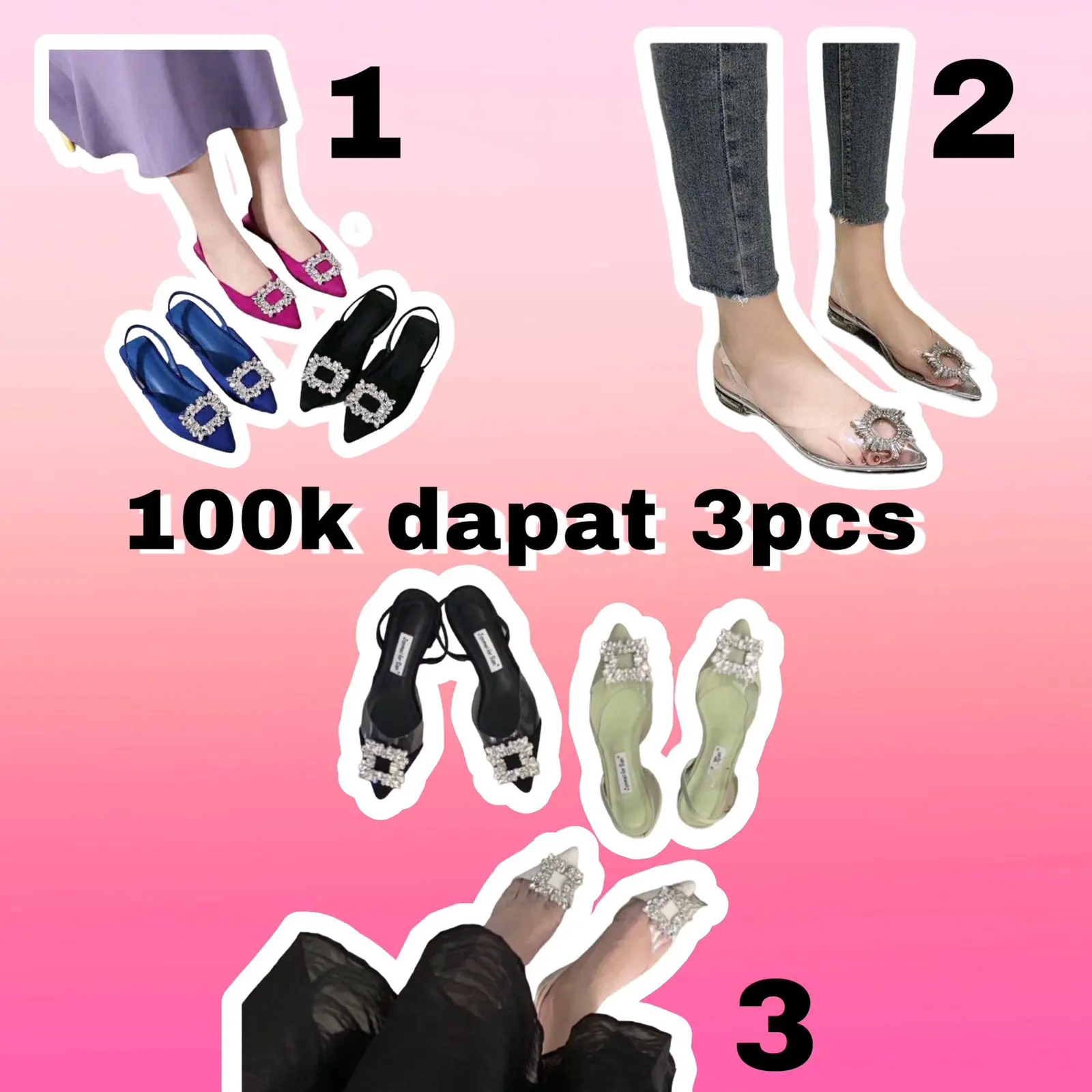 SANDAL WANITA  BUY 1 GET 2 (LAURA, BPMK, A01)