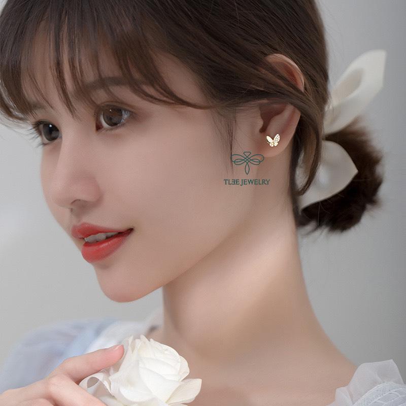 Product Introduction of Khuyên tai bạc nữ TLEE hồ điệp nhỏ nạm đá xinh xắn TLEE JEWELRY B0184 2