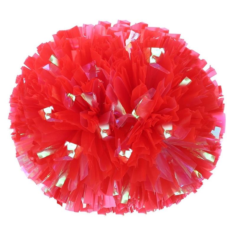 Product Introduction of New 25cm Game Pompoms 9 Colors Cheerleading Cheering Flower Ball Sports Cheerleading 15