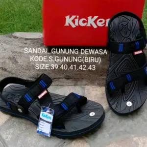 (COD) SANDAL GUNUNG KICKERS MURAH BERKUALITAS SENDAL HIKING CAMPING KUAT KADO COWOK KADO SUAMI KADO AYAH