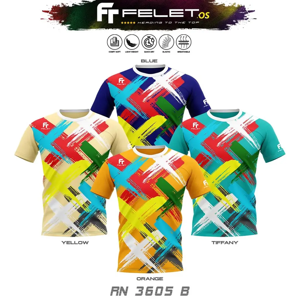 FELET Latest Fashion RN3605 B Graphic T-shirt!