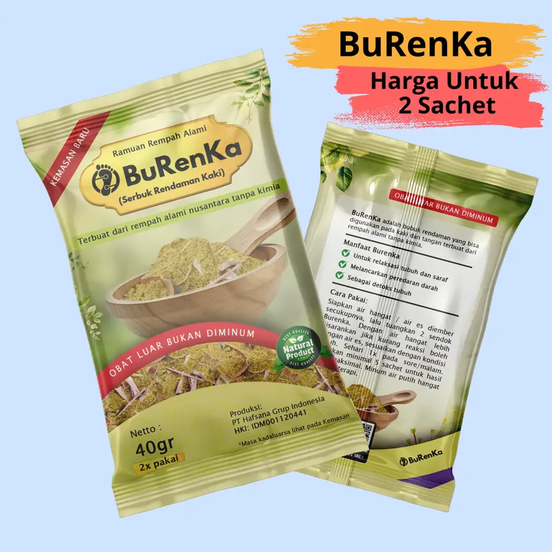 SERBUK BURENKA RENDAMAN KAKI TANGAN ISI 2 SACHET 3